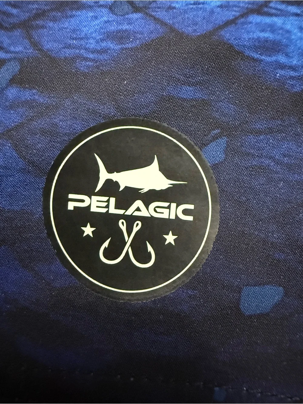 Pelagic Hydro-Lite Board Shorts Mens 38 Blue Fish Scale Fishing Performance